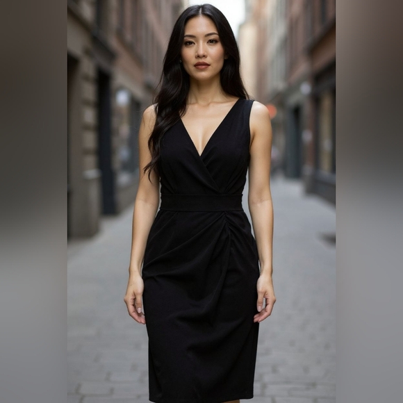Adrianna Papell Dresses & Skirts - ADRIANNA PAPELL Elegant Black Sleeveless Dress SIZE 4